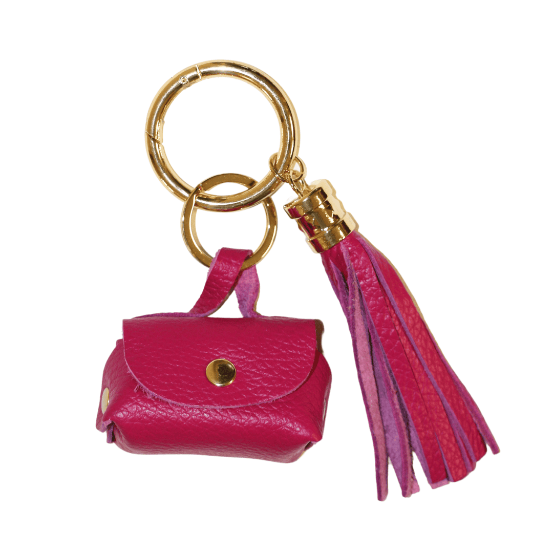 Bag charm fuchsia