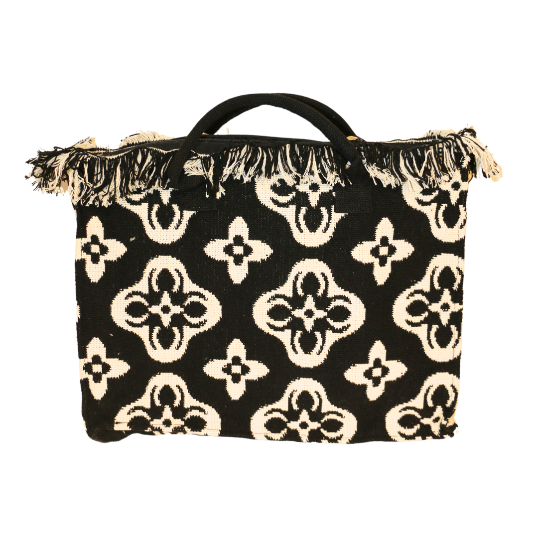 Zwarte boho tas