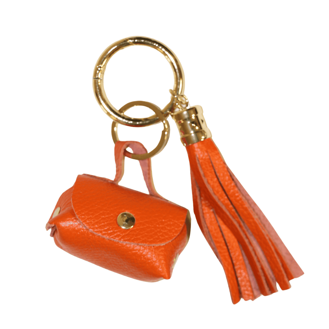 Bag charm oranje