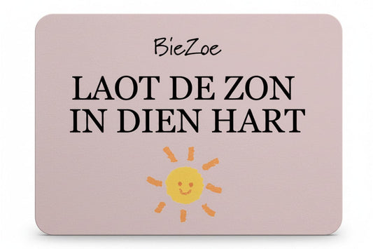 BieZoe Cadeaubon Pasjesformaat Laot de zon in dien hart