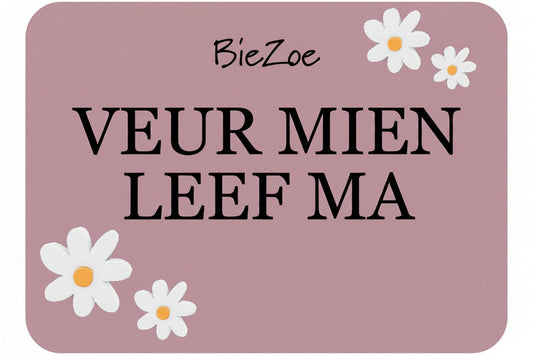 BieZoe Cadeaubon Pasjesformaat Veur Mien Leef Ma